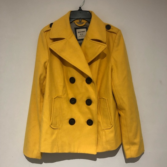 Old Navy Jackets & Blazers - 2/$20 Old Navy | Yellow Fashion Coat